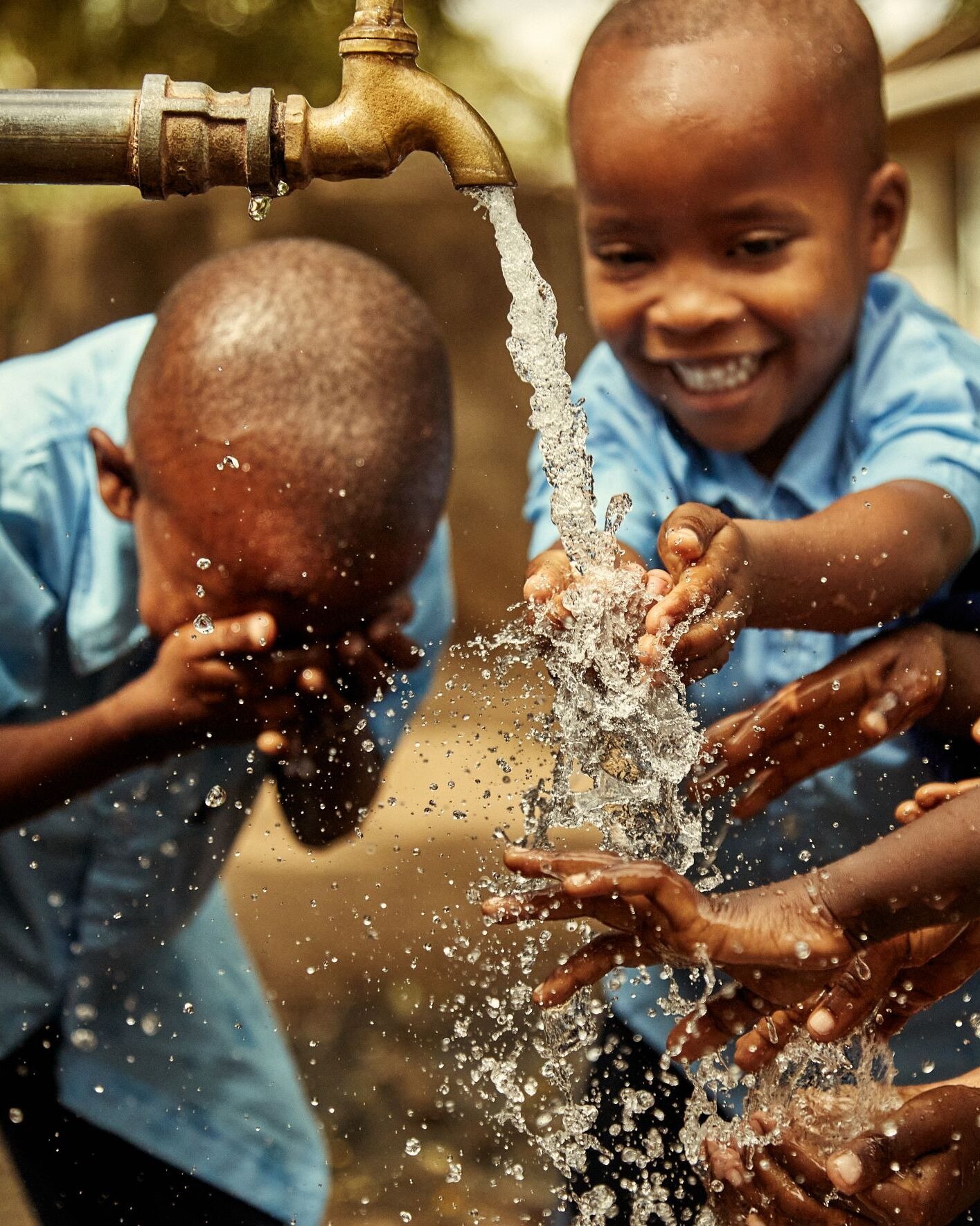 School & Masjid Borehole in use