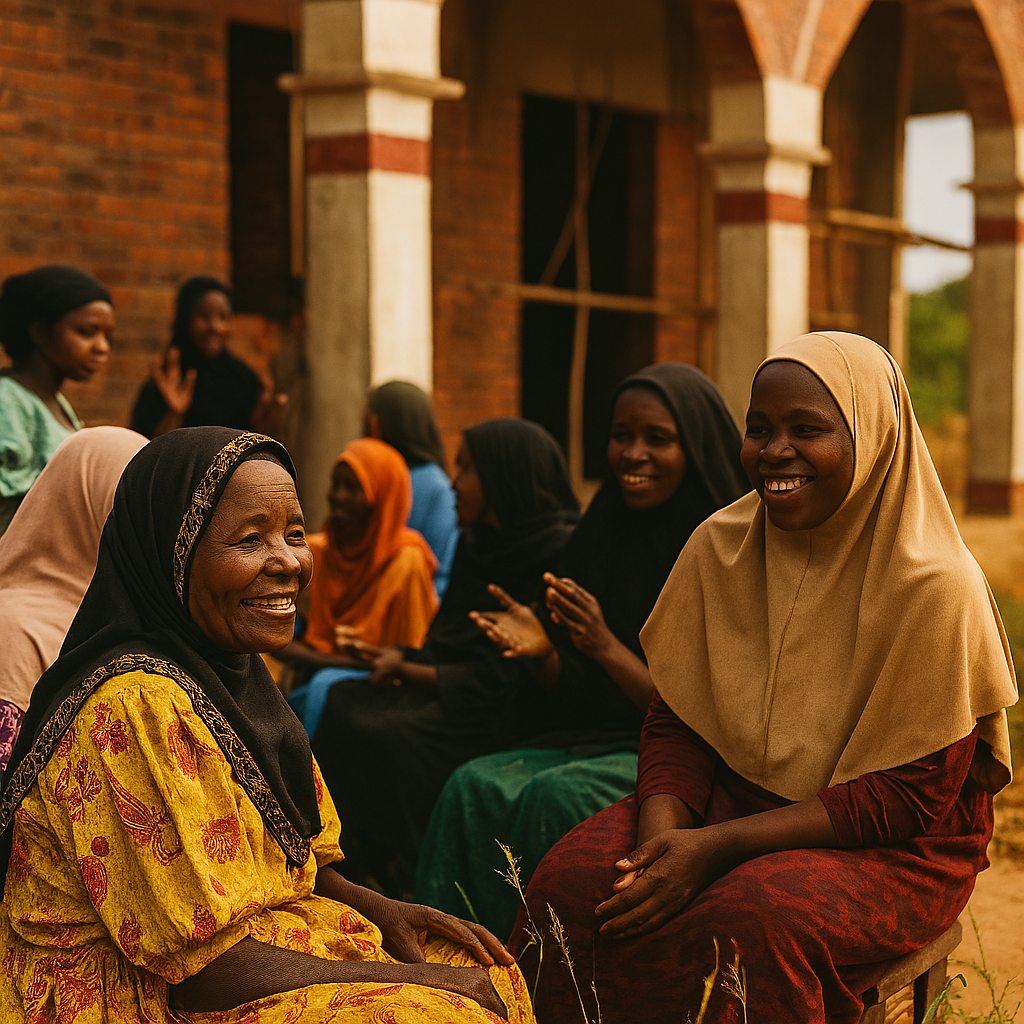 Community members at Bugiri Culture Center site