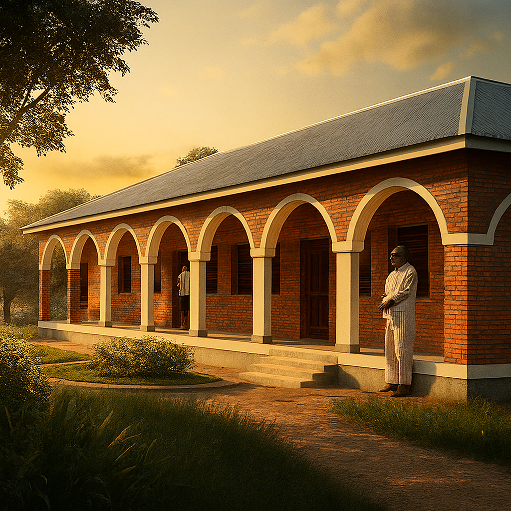 3D aerial view of Bugiri Girls’ Dormitory