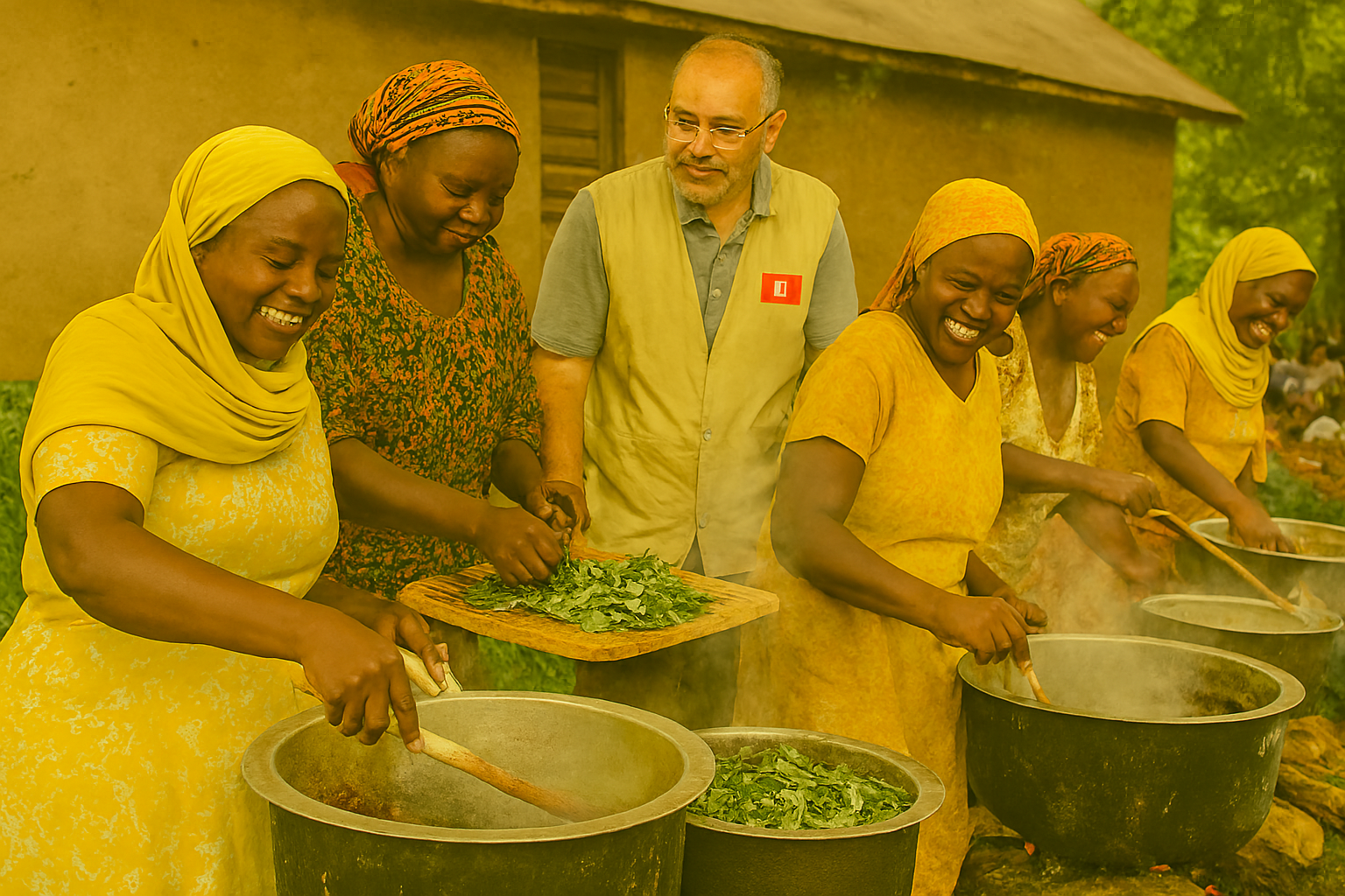 Cooking and serving hot meals