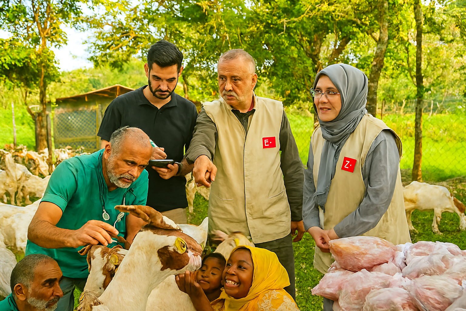 Healthy goat selected for sacrifice