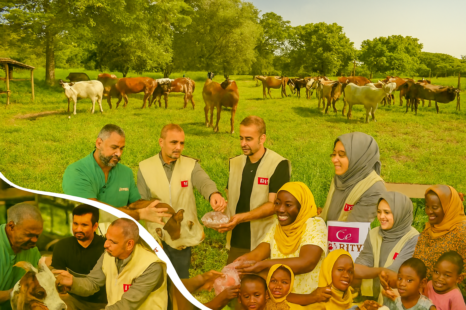 Big animal sacrifice and distribution in rural Uganda